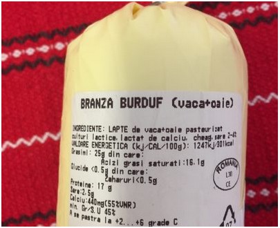 Brânză de vacă și oaie "Burduf" - Harbach - 420gr