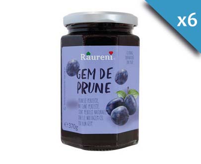 lot de 6x370g marmelade de prunes - Raureni